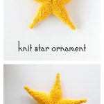 3D Star Ornament Free Knitting Pattern