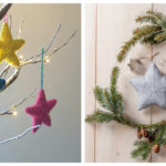 3D Star Ornament Free Knitting Pattern