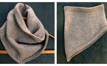 Bandana Cowl Free Knitting Pattern