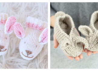 Bunny Hop Slippers Free Knitting Pattern