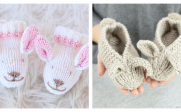 Bunny Hop Slippers Free Knitting Pattern