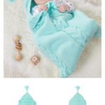 Cabled Baby Bunting Free Knitting Pattern