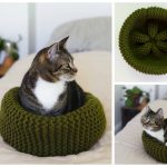 Cat Bed Free Knitting Pattern