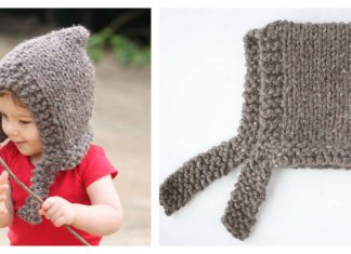 Child's Woodland Hood Free Knitting Pattern