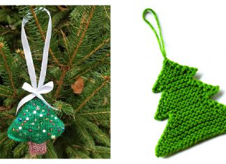 Christmas Tree Ornament Free Knitting Pattern