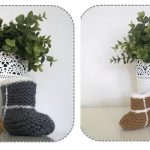 Easiest Baby UGG Booties Ever Free Knitting Pattern