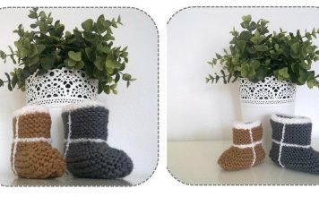 Easiest Baby UGG Booties Ever Free Knitting Pattern