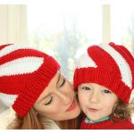 Easy Candy Cane Swirl Hat Free Knitting Pattern