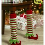 Elf Shoe Table Leg Cover Free Knitting Pattern