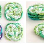 Knotted Coasters Free Knitting Pattern