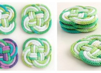 Knotted Coasters Free Knitting Pattern