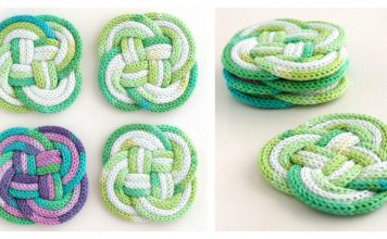 Knotted Coasters Free Knitting Pattern