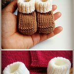 Newborn Baby Booties Free Knitting Pattern