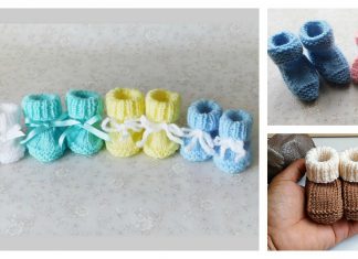 Newborn Baby Booties Free Knitting Pattern