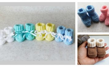 Newborn Baby Booties Free Knitting Pattern