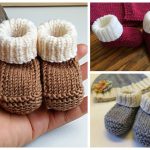 Newborn Baby Booties Free Knitting Pattern