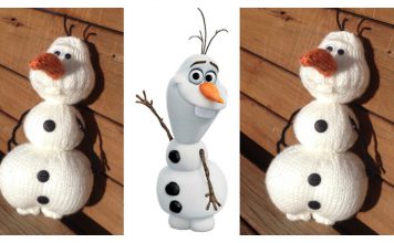 Olaf from Frozen Amigurumi Free Knitting Pattern