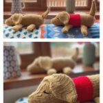 Sausage Dog Toy Knitting Pattern