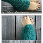 Simple Lace Leg Warmers Free Knitting Pattern