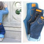 Unisex Baby Jeans Free Knitting Pattern