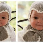 Baby Hat and Scarf All in One Free Knitting Pattern