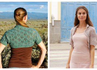 Bolero Free Knitting Pattern