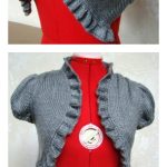 Bolero with Ruffled Edging Free Knitting Pattern