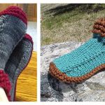 Crocodilly Mocs Slipper Free Knitting Pattern