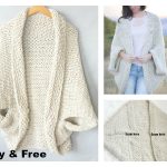 Easy Blanket Sweater Free Knitting Pattern