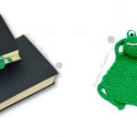 Flat Frog Bookmark Free Knitting Pattern