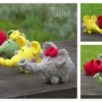 Flower Power Elephants Free Knitting Pattern
