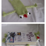 Fred the Frog Bookmark Free Knitting Pattern