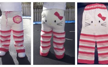 Hello Kitty Pants Free Knitting Pattern