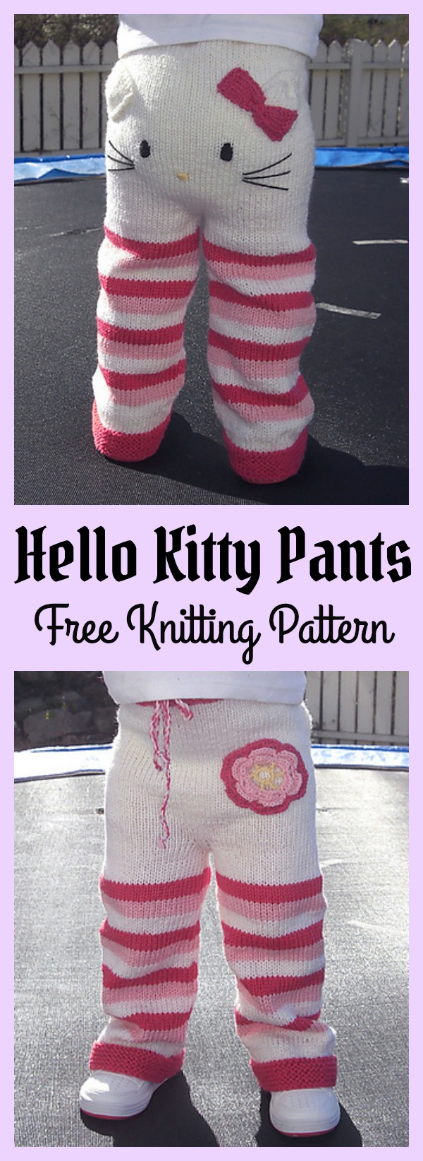 Hello Kitty Pants Free Knitting Pattern m