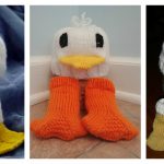 Just Ducky Hat & Socks Free Knitting Pattern
