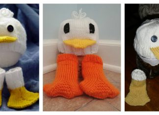 Just Ducky Hat & Socks Free Knitting Pattern