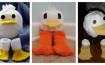 Just Ducky Hat & Socks Free Knitting Pattern