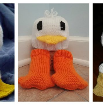 Just Ducky Hat & Socks Free Knitting Pattern