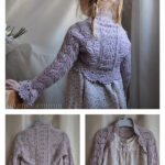 Little Girl Lace Shrug Free Knitting Pattern