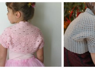 Little Girl Lace Shrug Free Knitting Pattern