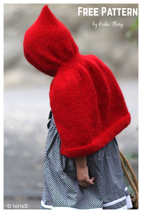 Little Red Cape Free Knitting Pattern