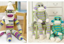 Mr. & Mrs. Sock Monkey Free Knitting Pattern