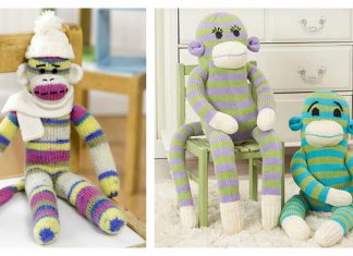 Mr. & Mrs. Sock Monkey Free Knitting Pattern