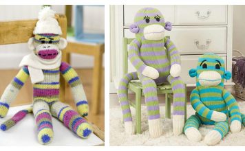 Mr. & Mrs. Sock Monkey Free Knitting Pattern