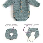 Newborn Romper Free Knitting Pattern and Tutorial