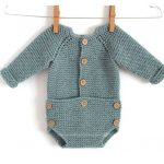 Newborn Romper Free Knitting Pattern and Tutorial