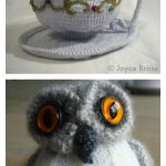 Owl in a Teacup Free Knitting Pattern