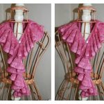 Romantic Ruffle Scarf Free Knitting Pattern