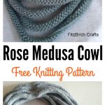 Rose Medusa Cowl Free Knitting Pattern
