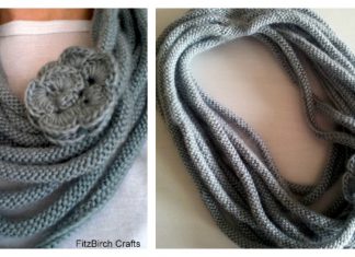 Rose Medusa Cowl Free Knitting Pattern